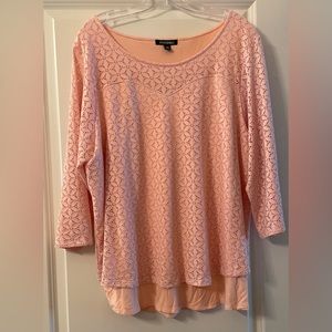 Cute pink top with fun details!